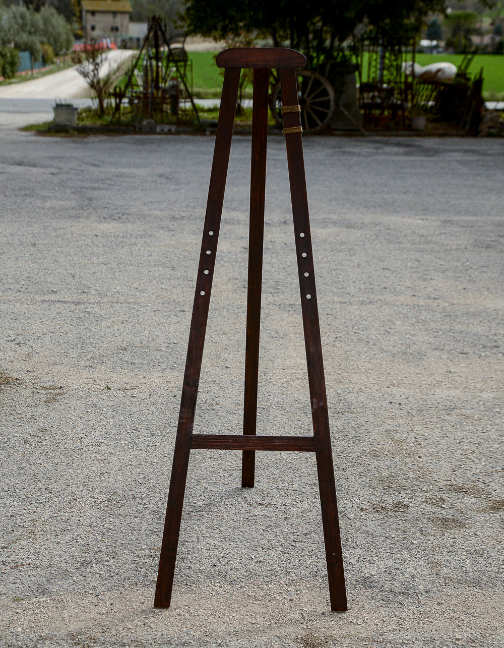 Cavalletto da pittore per quadri in legno senza perni Italia epoca primo 900