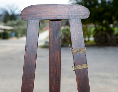 Cavalletto da pittore per quadri in legno senza perni Italia epoca primo 900