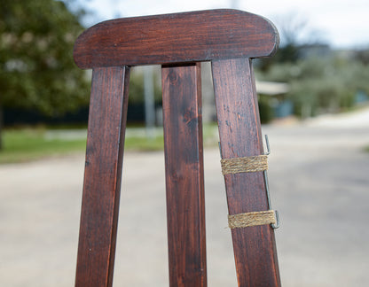 Cavalletto da pittore per quadri in legno senza perni Italia epoca primo 900