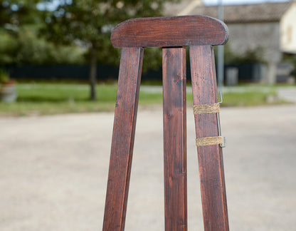 Cavalletto da pittore per quadri in legno senza perni Italia epoca primo 900