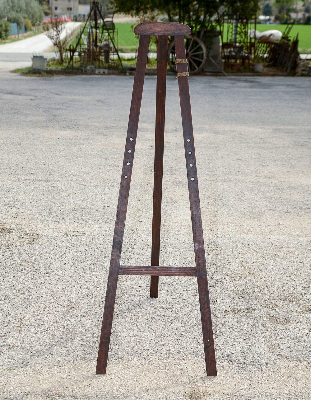Cavalletto da pittore per quadri in legno senza perni Italia epoca primo 900