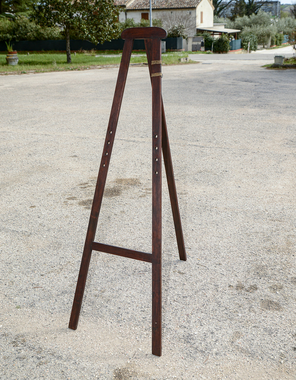 Cavalletto da pittore per quadri in legno senza perni Italia epoca primo 900