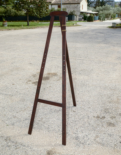 Cavalletto da pittore per quadri in legno senza perni Italia epoca primo 900