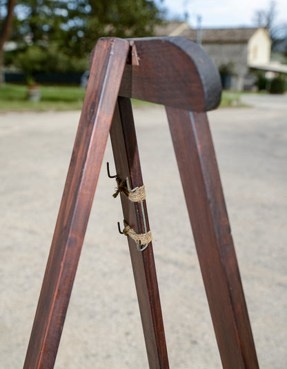 Cavalletto da pittore per quadri in legno senza perni Italia epoca primo 900