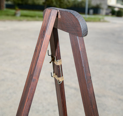 Cavalletto da pittore per quadri in legno senza perni Italia epoca primo 900