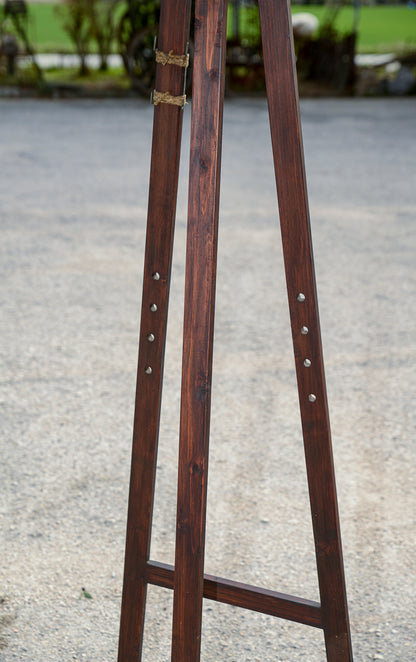 Cavalletto da pittore per quadri in legno senza perni Italia epoca primo 900