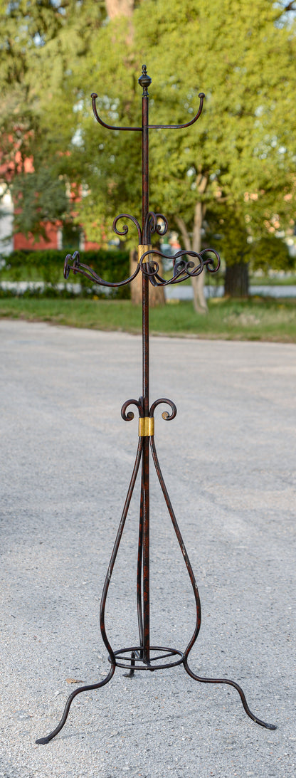 Appendiabiti in ferro battuto originale dell' epoca 1800