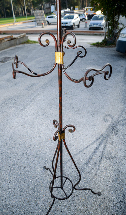 Appendiabiti in ferro battuto originale dell' epoca 1800