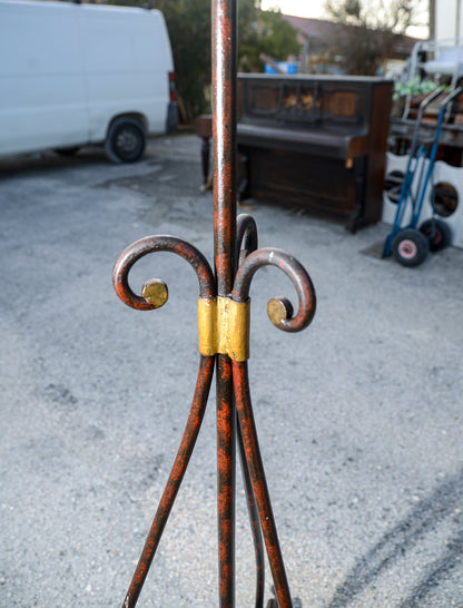 Appendiabiti in ferro battuto originale dell' epoca 1800
