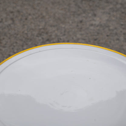 Alzatina Meissen  porcellana bianca con filetto oro Germania epoca 700