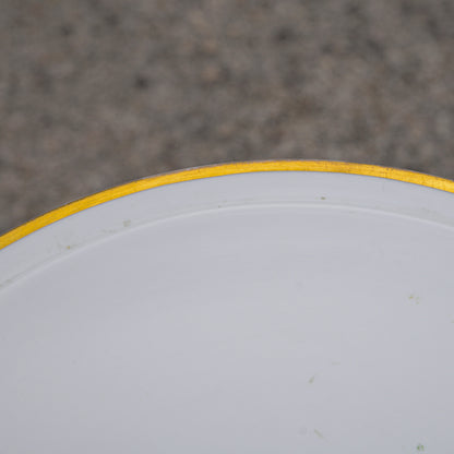 Alzatina Meissen  porcellana bianca con filetto oro Germania epoca 700
