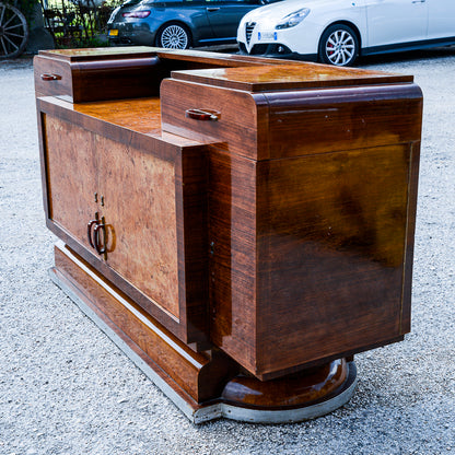 Credenza con specchio originale design italiano dell'Art Decò  di Osvaldo Borsari