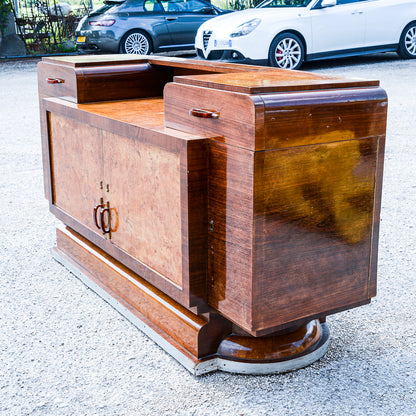 Credenza con specchio originale design italiano dell'Art Decò  di Osvaldo Borsari