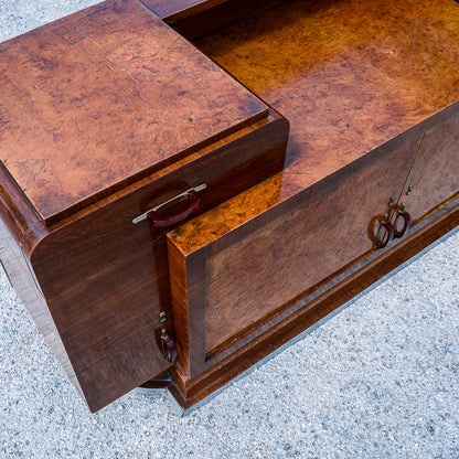 Credenza con specchio originale design italiano dell'Art Decò  di Osvaldo Borsari