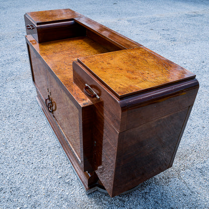 Credenza con specchio originale design italiano dell'Art Decò  di Osvaldo Borsari
