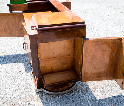 Credenza con specchio originale design italiano dell'Art Decò  di Osvaldo Borsari