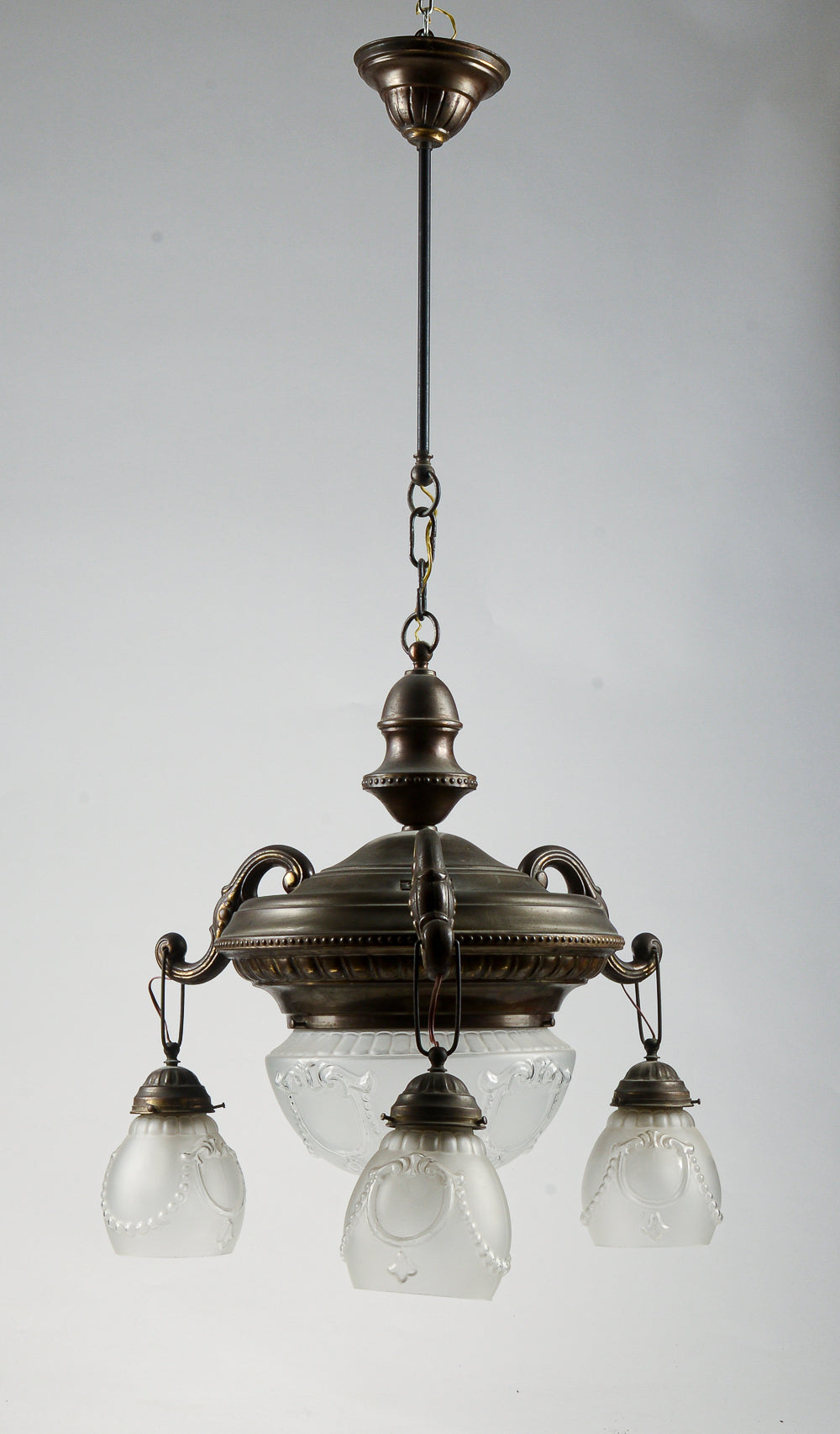 Lampadario a 4 luci epoca Liberty