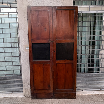 Porta due ante in noce massello senza telaio Italia epoca primo 800