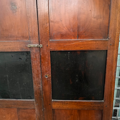 Porta due ante in noce massello senza telaio Italia epoca primo 800