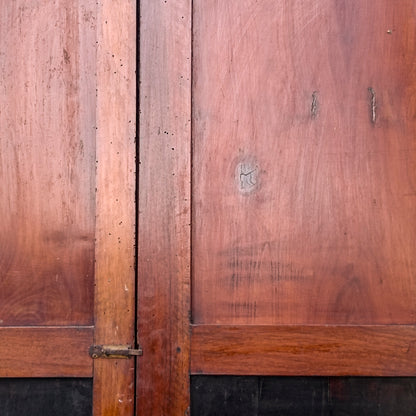 Porta due ante in noce massello senza telaio Italia epoca primo 800