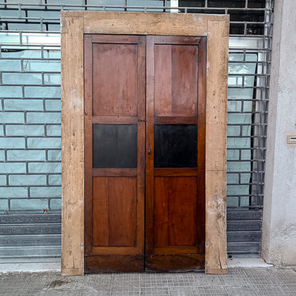Porta con telaio due ante Italia epoca prima metà dell'800
