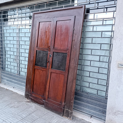 Porta con telaio due ante Italia epoca prima metà dell'800