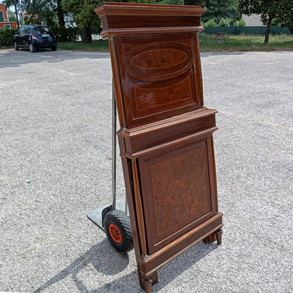 Culla letto per bambini stile impero con sponde reclinabili Italia epoca metà 900
