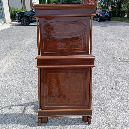 Culla letto per bambini stile impero con sponde reclinabili Italia epoca metà 900