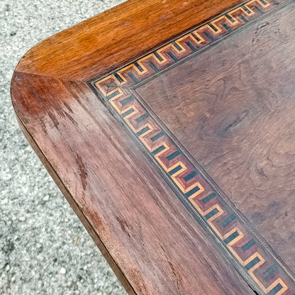 Tavolo  con piano intarsiato epoca Liberty