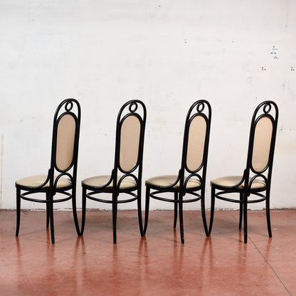 set di 4 sedie dining chairs by Michael Thonet for Thonet - thonet 1986