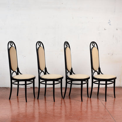set di 4 sedie dining chairs by Michael Thonet for Thonet - thonet 1986