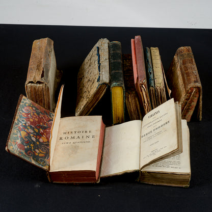 set di 10 testi antichi epoca dal primo 800