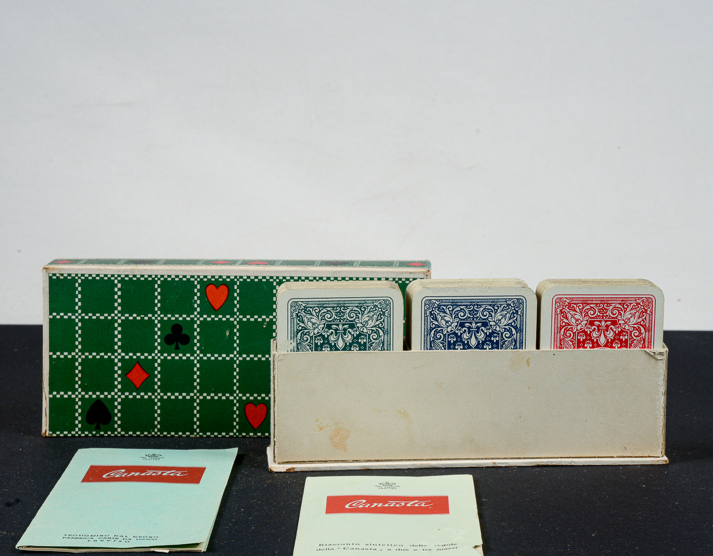 Giocattolo vintage giuoco carte canasta della ditta Dal Negro