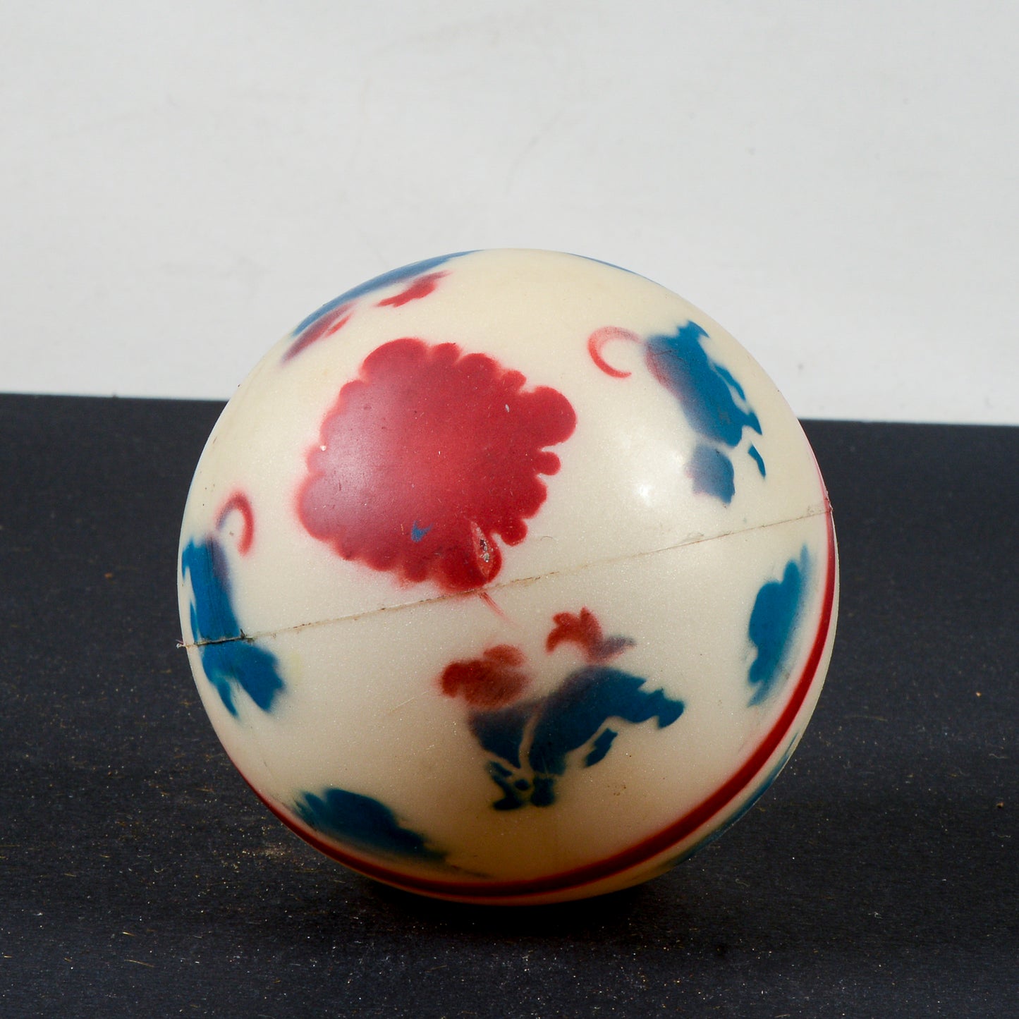 Giocattolo vintage palla in gomma plastica
