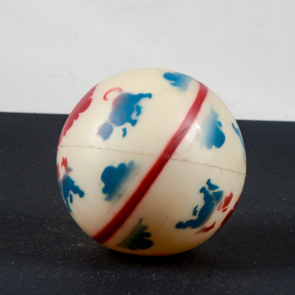 Giocattolo vintage palla in gomma plastica
