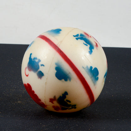 Giocattolo vintage palla in gomma plastica