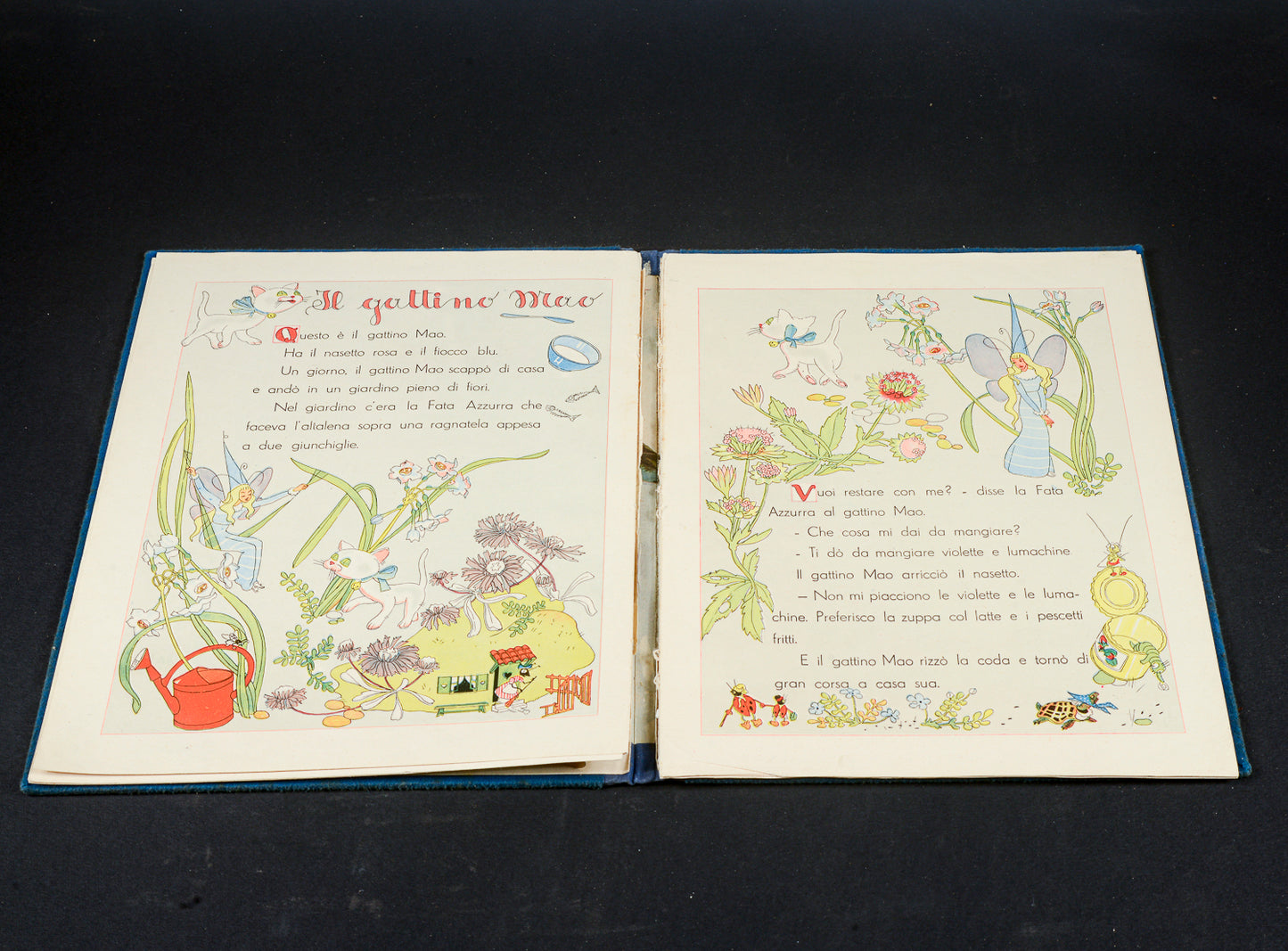 Libro L'omino curucciolo libro del 1944 storie per bambini vintage