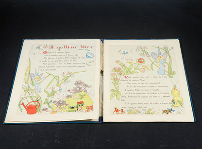 Libro L'omino curucciolo libro del 1944 storie per bambini vintage