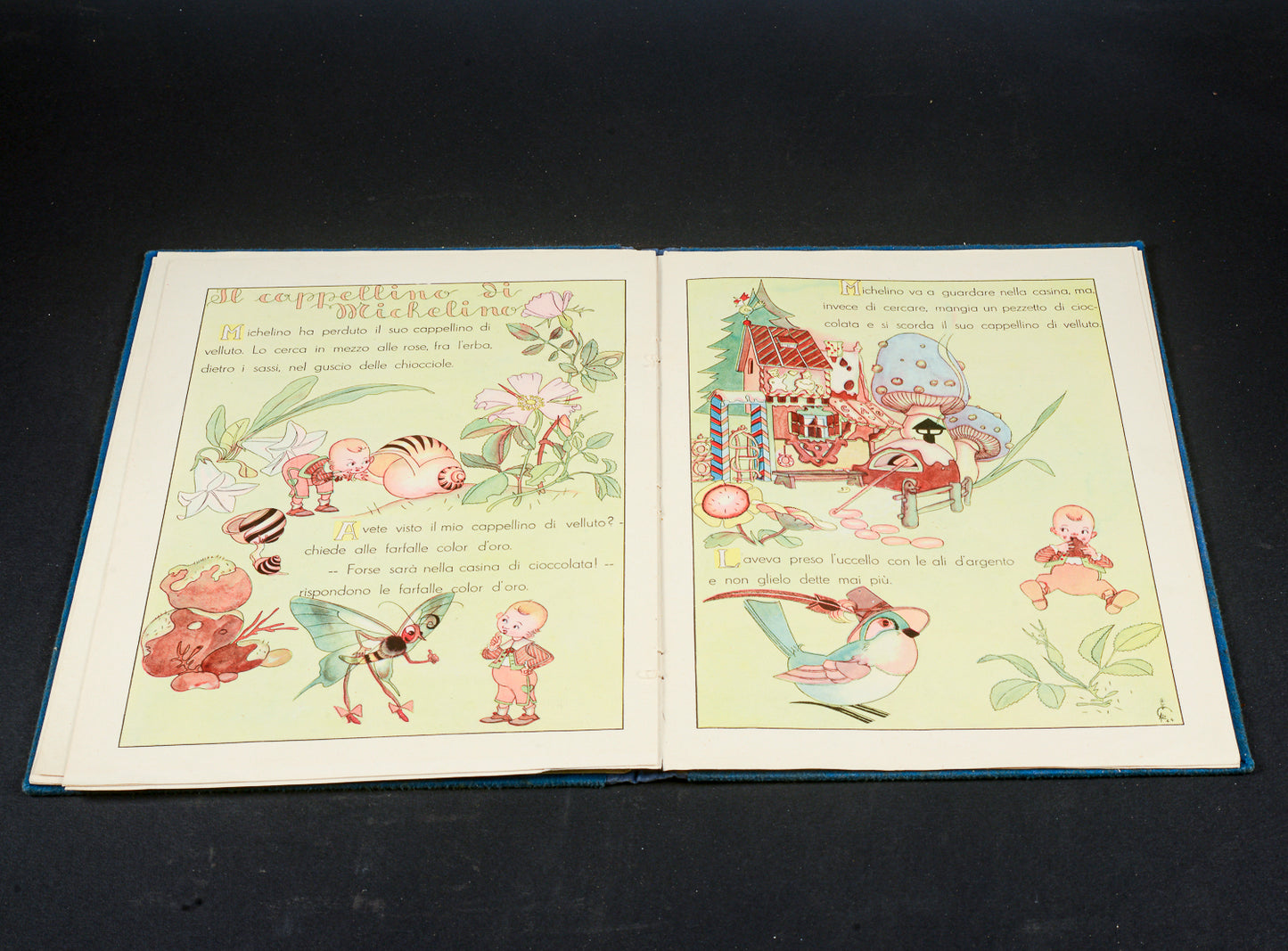 Libro L'omino curucciolo libro del 1944 storie per bambini vintage