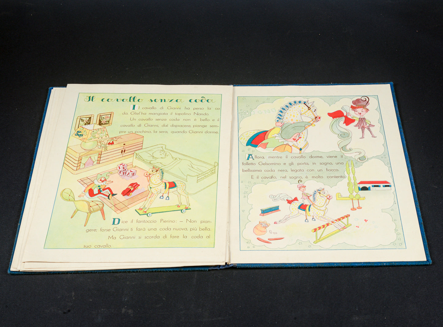 Libro L'omino curucciolo libro del 1944 storie per bambini vintage