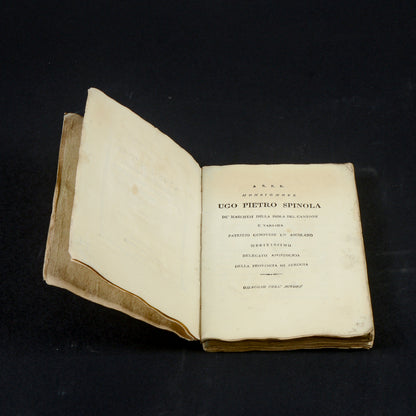 Libro del 1819 Sonetti di Cantalamessa Carboni Ascoli Piceno
