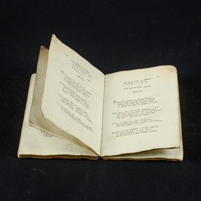 Libro del 1819 Sonetti di Cantalamessa Carboni Ascoli Piceno