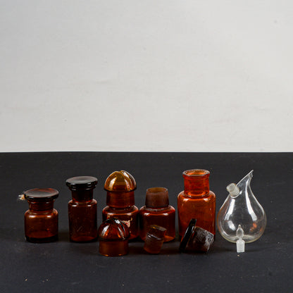 set boccette in vetro primi 900 alcune con etichette originali vari tipi