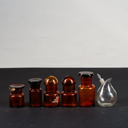 set boccette in vetro primi 900 alcune con etichette originali vari tipi