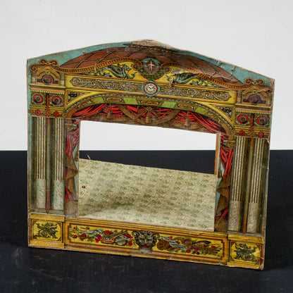 teatrino scena in carta e legno vintage primo 900