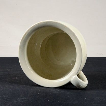 vaso in ceramica bianca pitale firmato s. c. richard