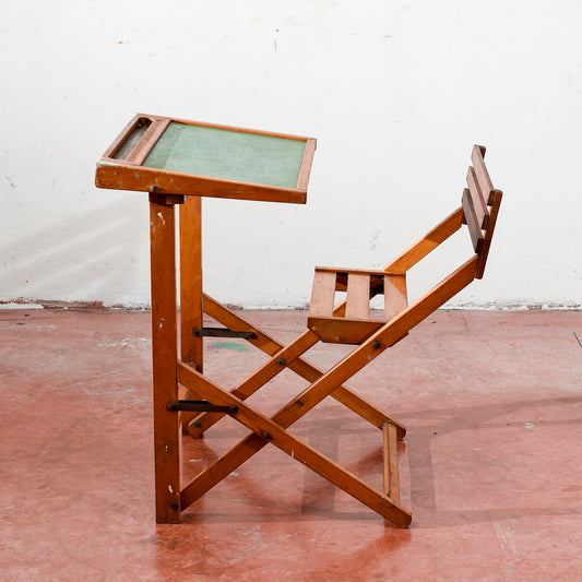 banco da scuola bambino studio con piano mobile e lavagna richiudibile