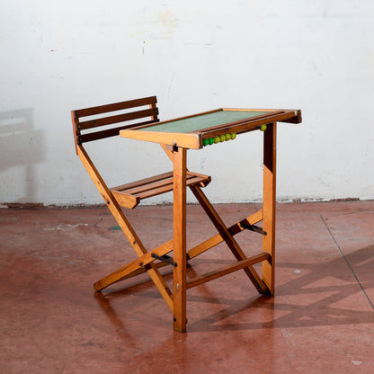 banco da scuola bambino studio con piano mobile e lavagna richiudibile