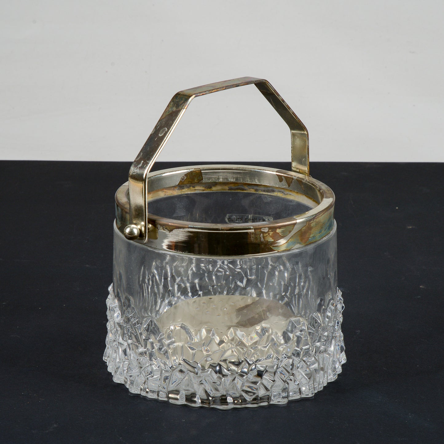 ciotola vaso portaghiaccio ghiaccio design studio linea krisia metallo argentato
