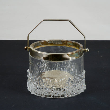 ciotola vaso portaghiaccio ghiaccio design studio linea krisia metallo argentato
